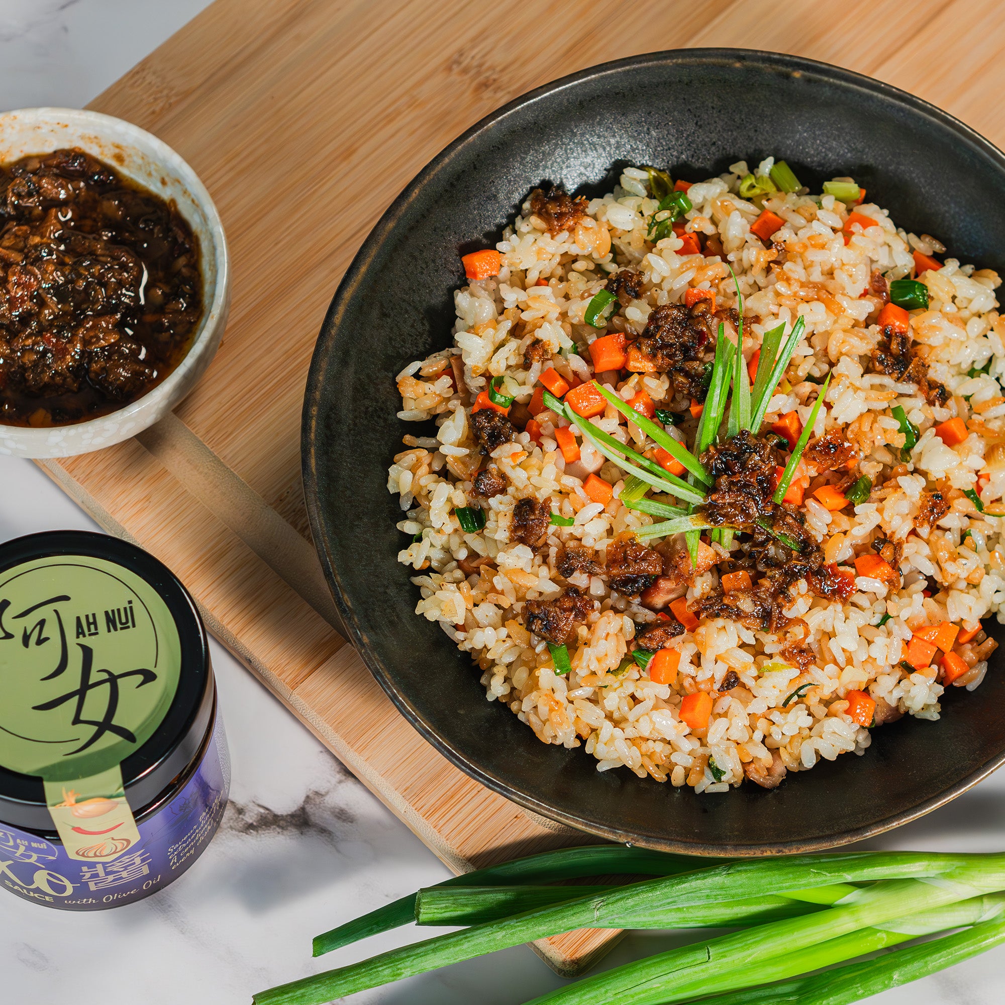 Ah Nui Asian Foods - XO Sauce on Mixed Rice